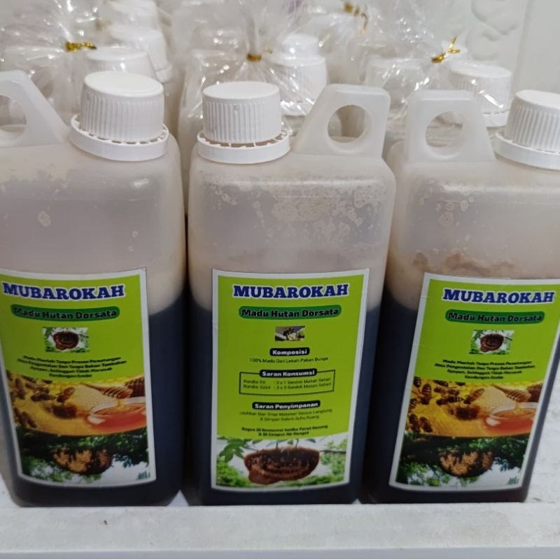 

MADU HUTAN DORSATA 1 kg, Madu Asli Murni 100%, MADU MUBAROKAH