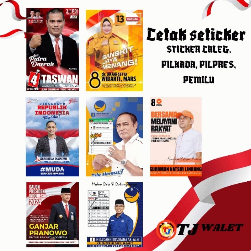 

Cetak Stiker Caleg Partai Kampanye - Sticker Pemilu Pilpres