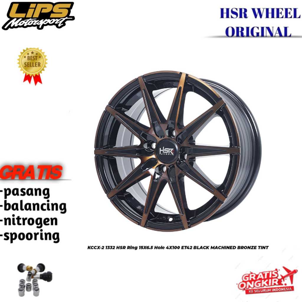 Velg mobil brio,jazz,ayla,agya,sigra,swift HSR KCCX Ring15