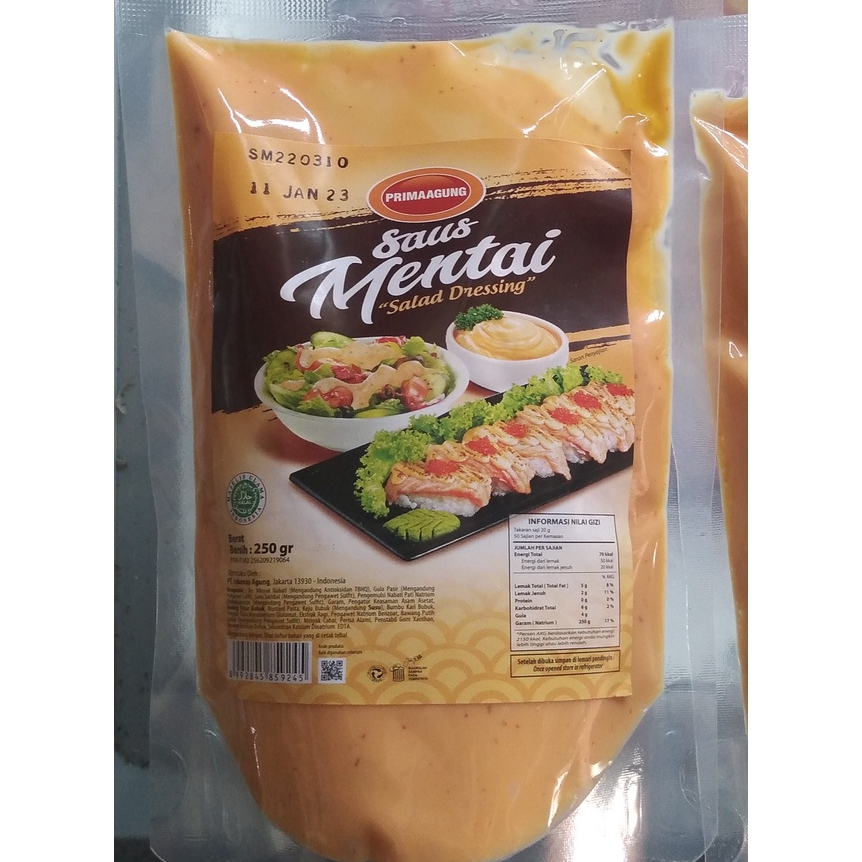 

Primaagung Saus Mentai 250gr Free Bubble Wrap dan Dus Tebal