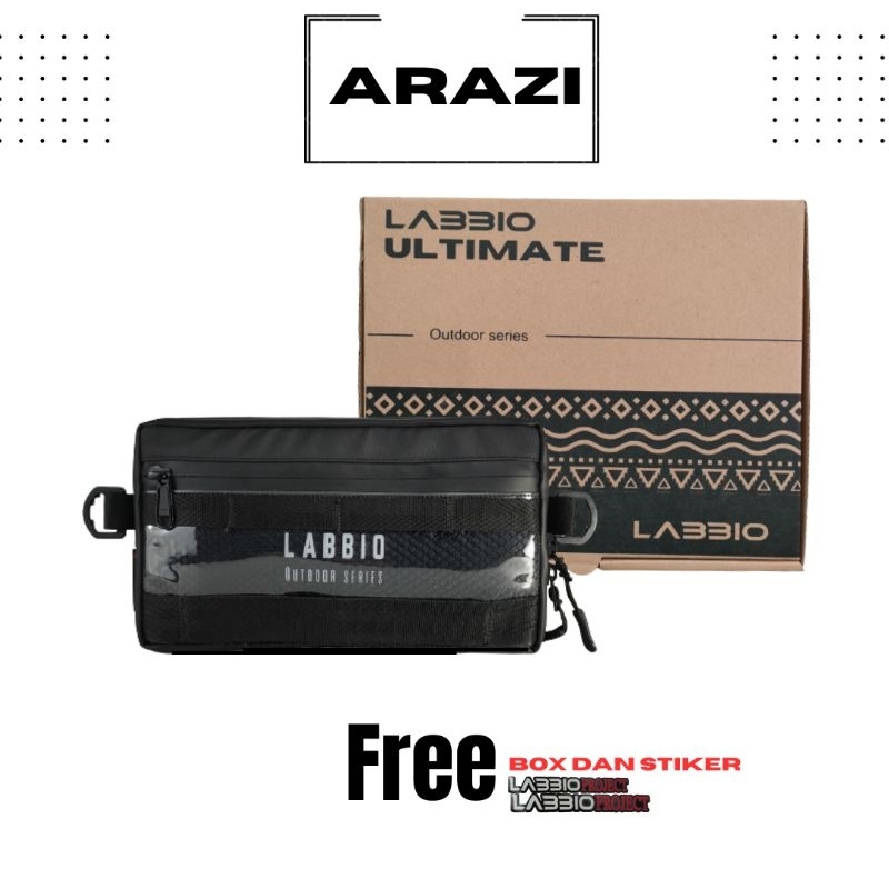 Clutch Pria Warna Hitam Multifungsi Sling bag Handbag clutch bag Tas Selempang Premium LABBIO ARAZI