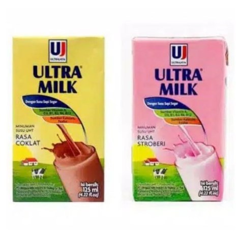 

Ultra Milk Kids Susu UHT Anak 125ml UltraMilk Coklat Strawberry