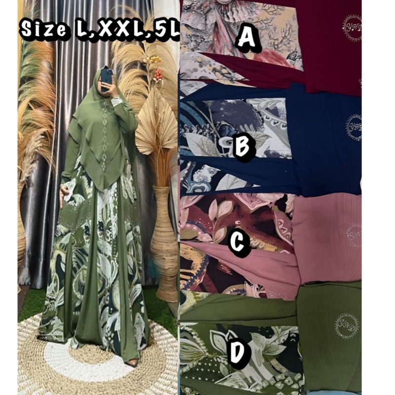 GAMIS SYAR'I MOTIF CERUTY PREMIUM BRAND YULIA HD ORI