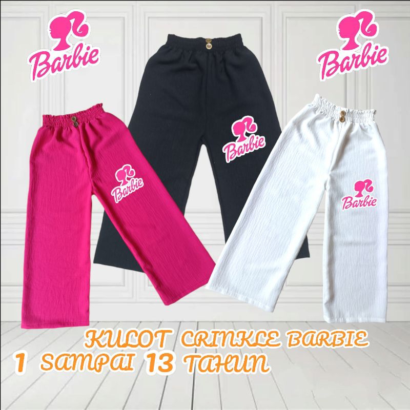 KULOT CRINKLE BARBIE/BARBIE/KULOT ANAK PEREMPUAN/CELANA ANAK PEREMPUAN/KULOT/CELANA/KULOT ANAK/Mutzs