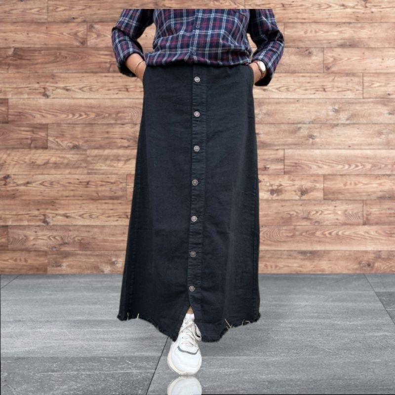 rok span jeans murah giska