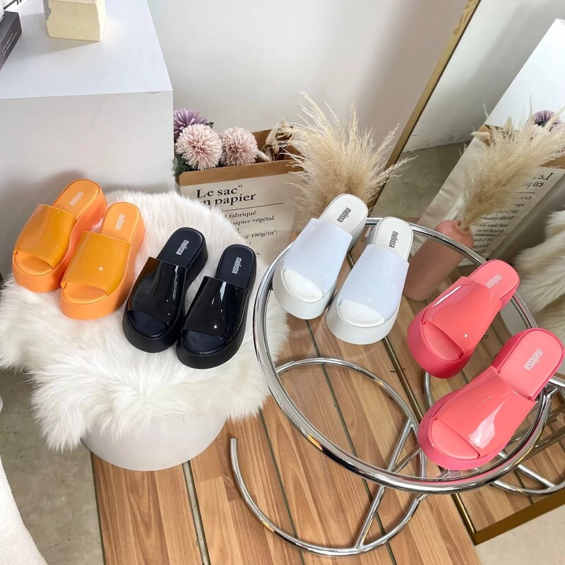 MOLLABOX - SHOES MLS19 Sandal Wedges Wanita Import