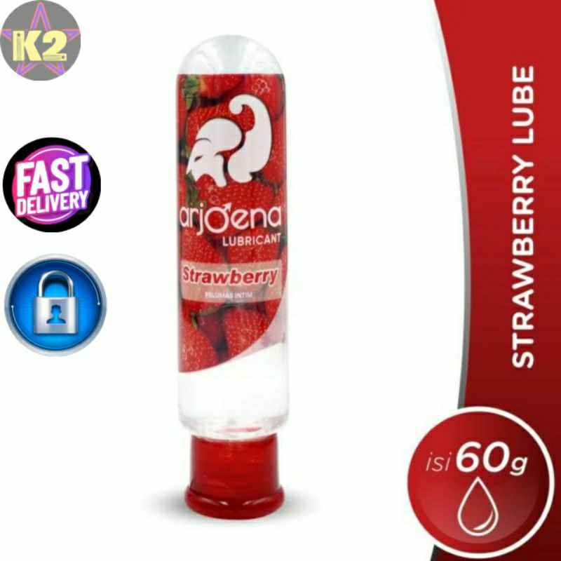 Arjoena Lube Strawberry 60 gr - Pelumas Lubricant Londom