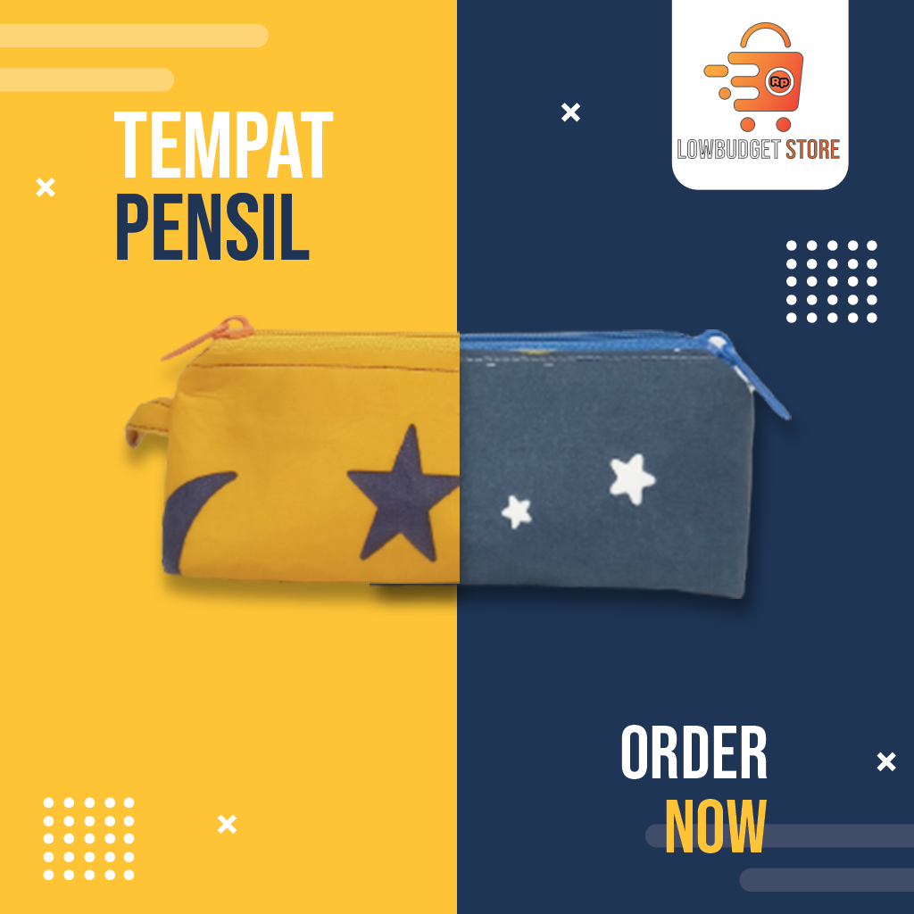 

Tempat pensil lucu motif bentuk segitiga bahan kain