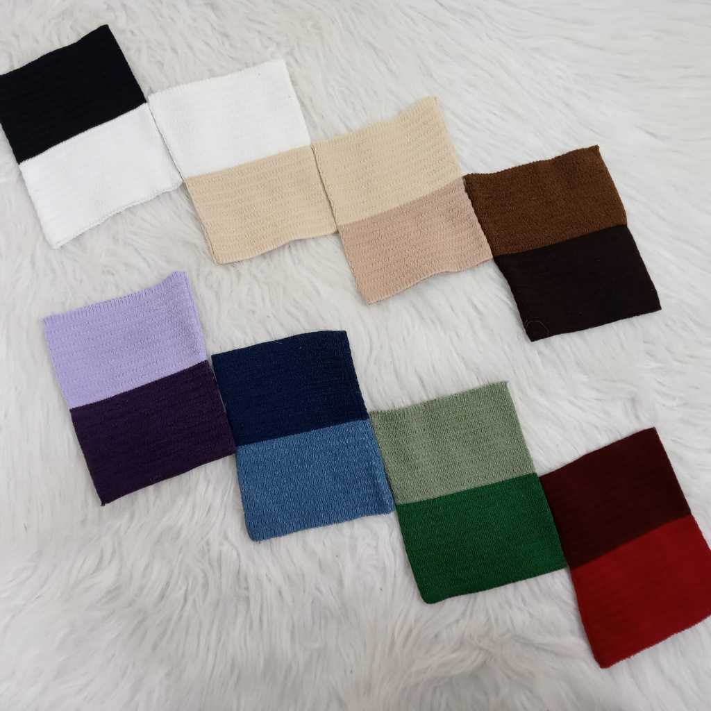 Ciput Rajut Inner Bandana Premium 2 Warna Daleman Kerudung Alas Hijab Jilbab Rajut Anti Melar