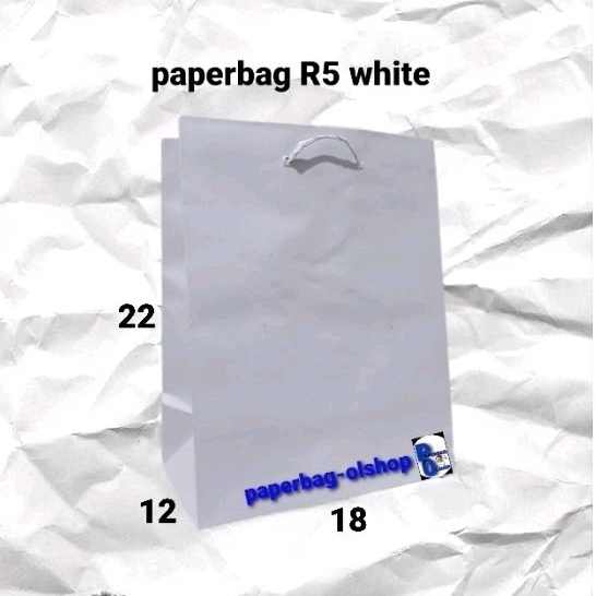 

paperbag R5 white (18×12×22)
