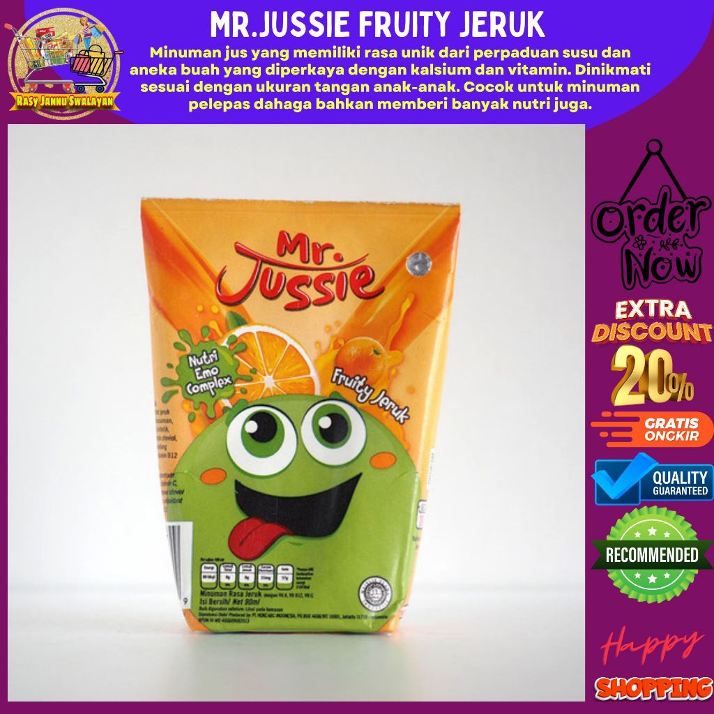 

MR JUSSIE JUS BUAH JERUK 90ML HALAL