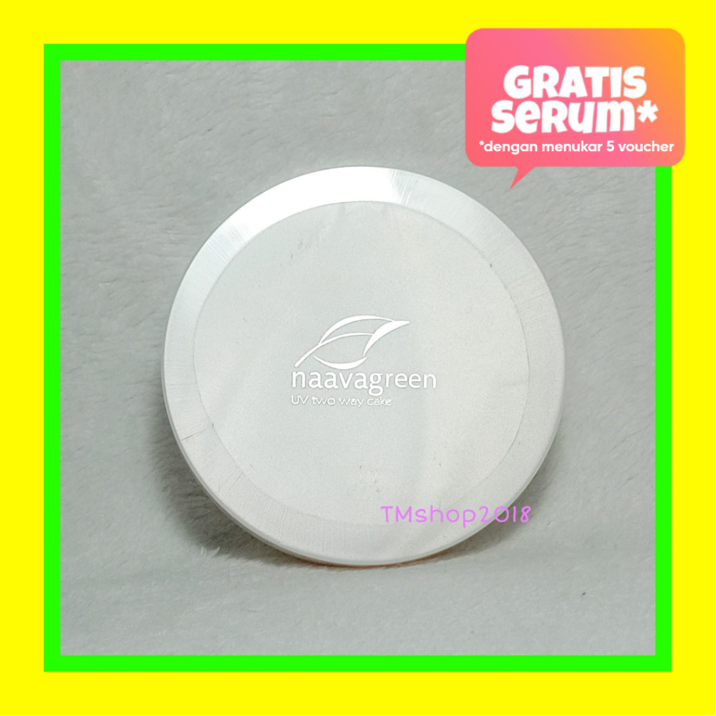 Naavagreen UV Two Way Cake 14 gram by dr Fredi Setyawan Original Skincare Bedak Padat UV