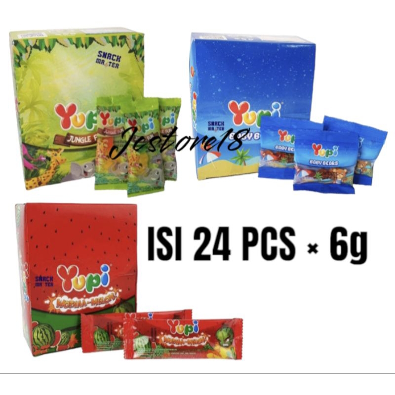 

[1 BOX] YUPI Permen Aneka Rasa Isi (24 Pcs)