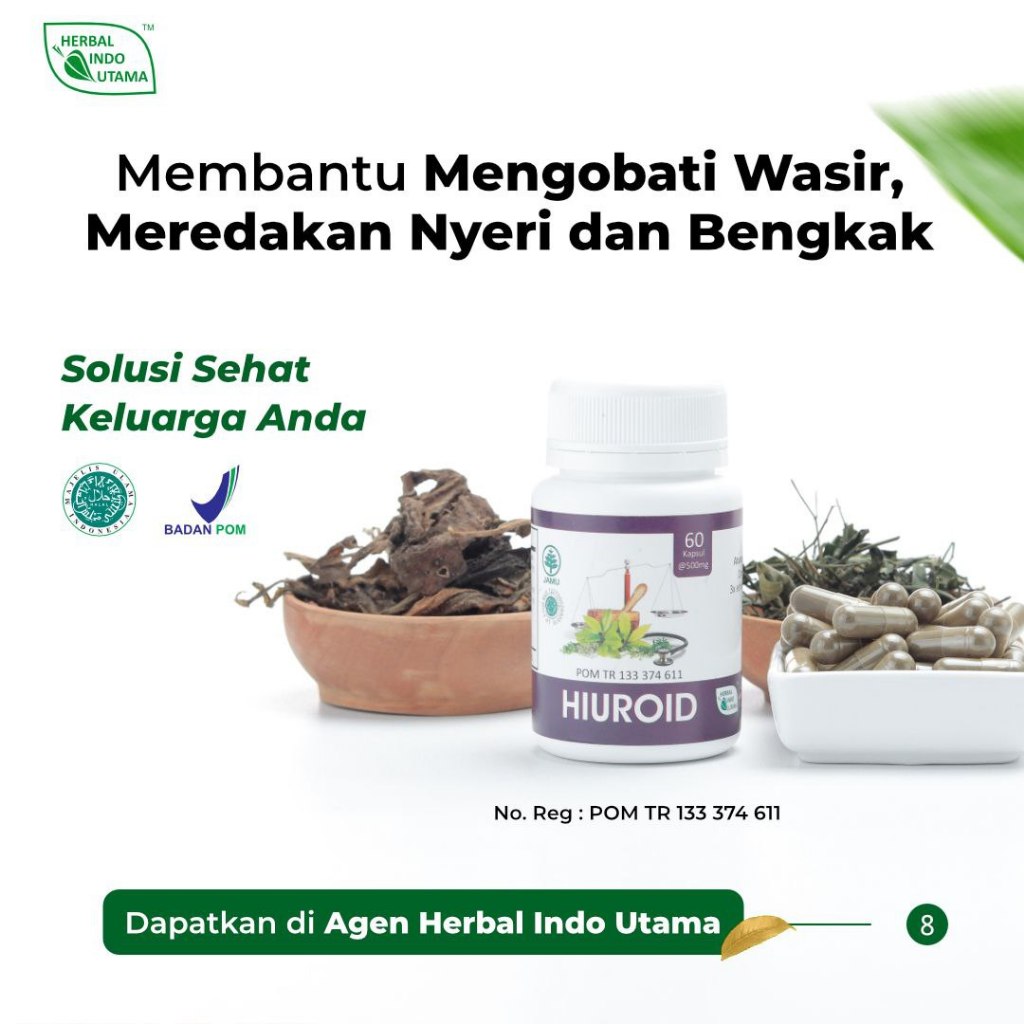 HIUROID - Kapsul Ambeien Herbal Indo Utama