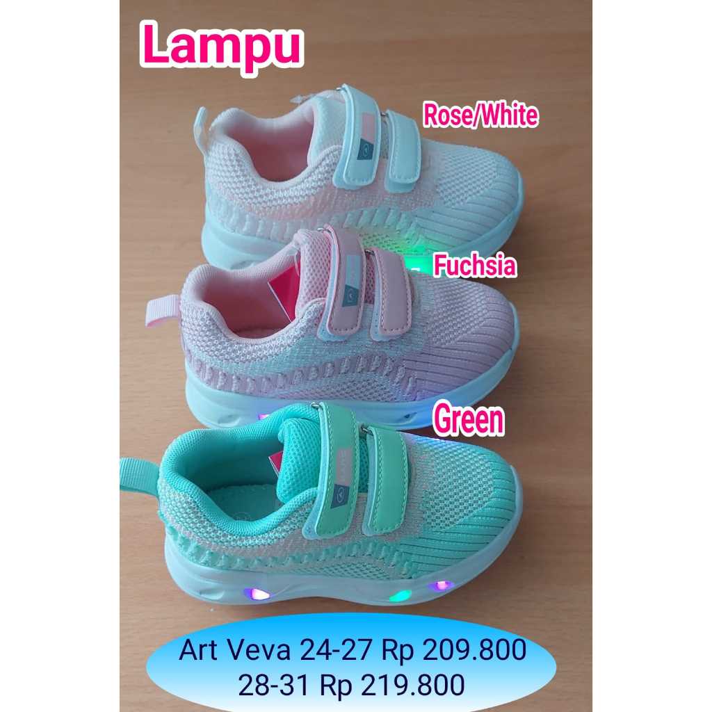 Veva Dans Sepatu lampu Anak Perempuan
