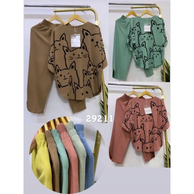 Kuyifei 292.11//One set kuyifei//One set rajut premium//Setelan wanita//One set rajut//Set rajut pre