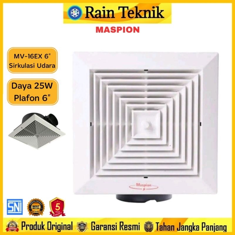 Kipas Plafon Sedot Maspion MV-16EX 6"/Exhaust MV 16EX/MV 16 EX/MV16EX