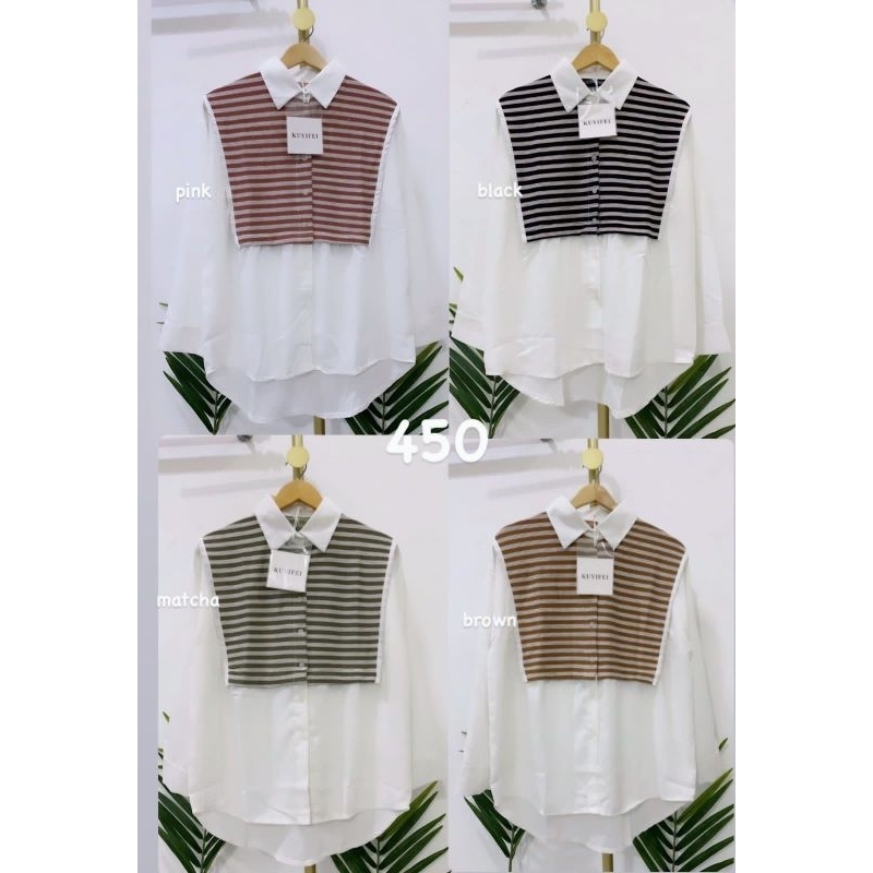 kuyifei 450 //Vest Korea B//Blouse kekinian//Atasan kuyifei//Blouse//Atasan wanita