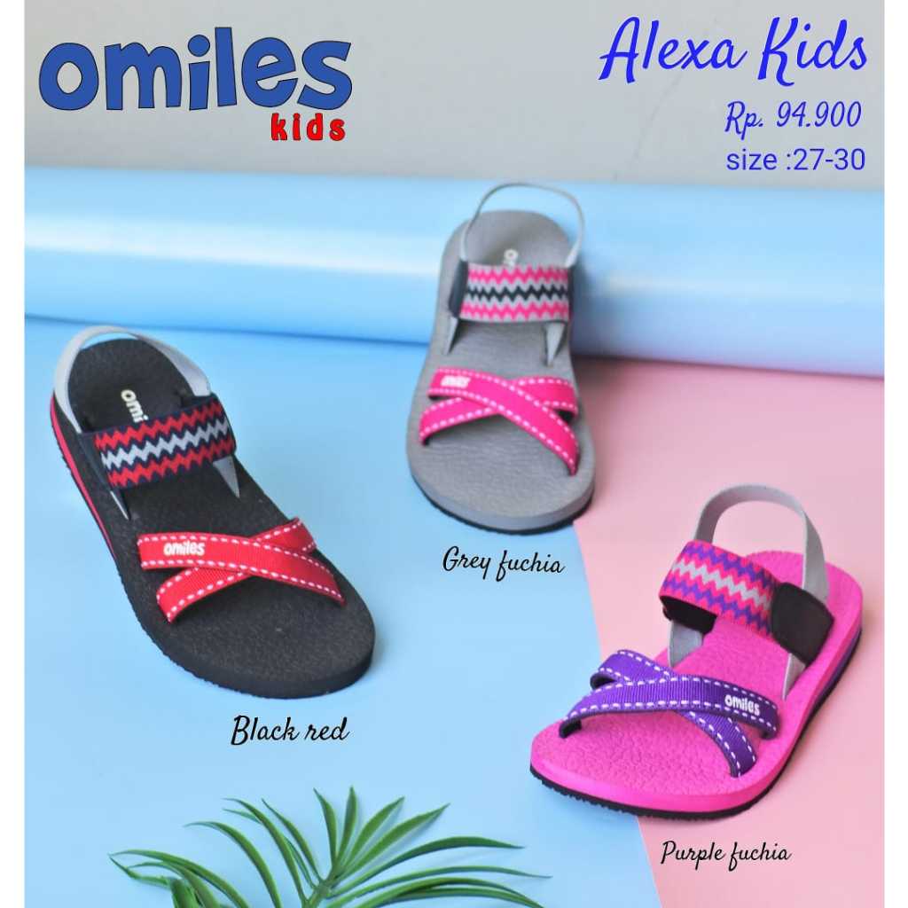 Alexa Kids Omiles Sandal Flat Anak Perempuan