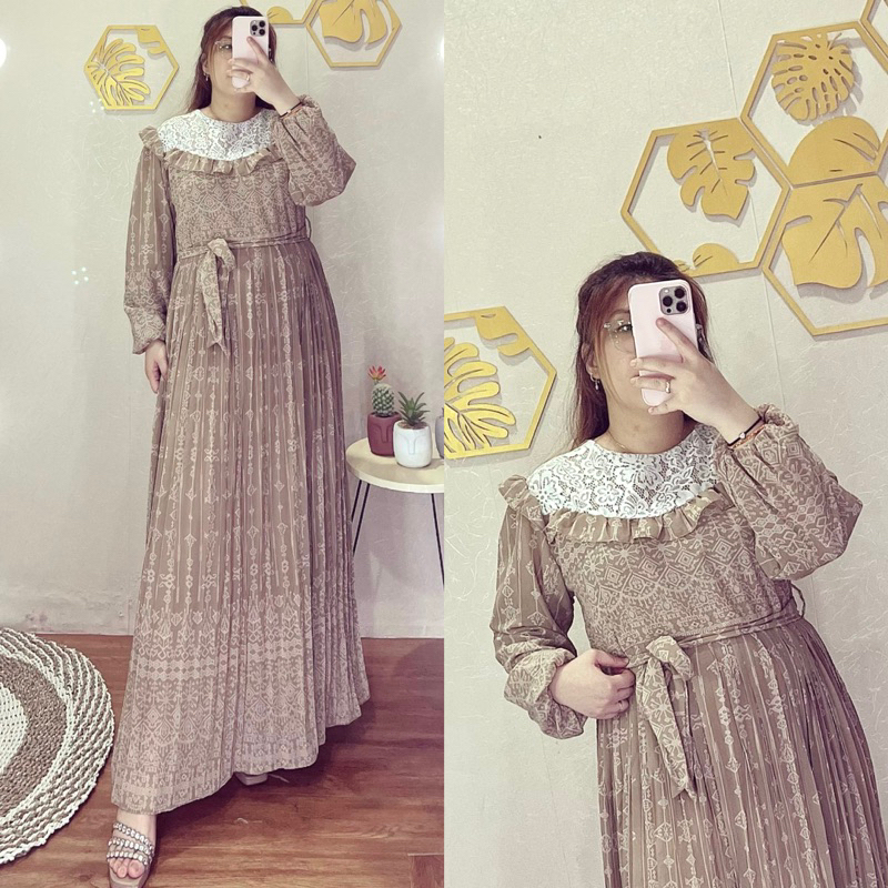 Gamis Prisket Kombi Rumbai