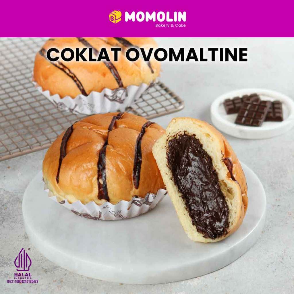 

Momolin Bakery Roti Coklat Ovo Crunchy PREMIUM Momolin Bakery | Roti Cokelat Crunchy