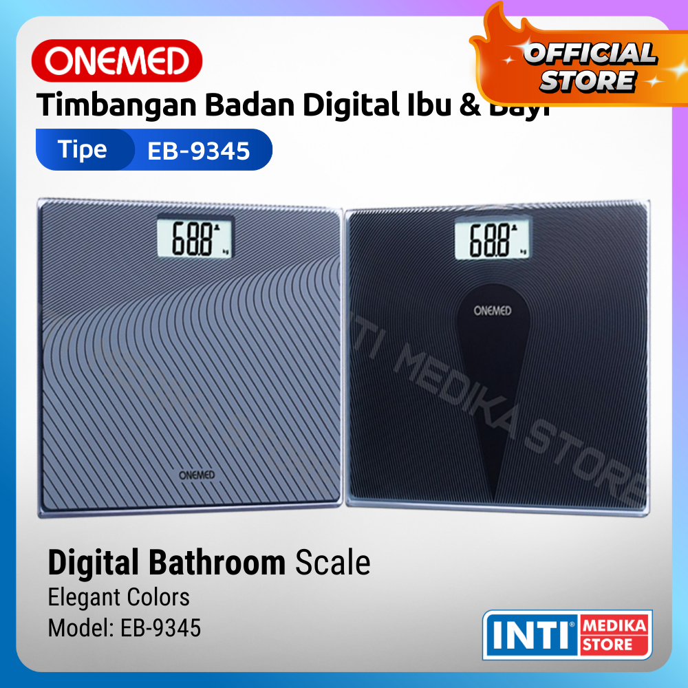 ONEMED - Timbangan Badan Digital Bayi + Ibu 9345 | Timbangan Bayi