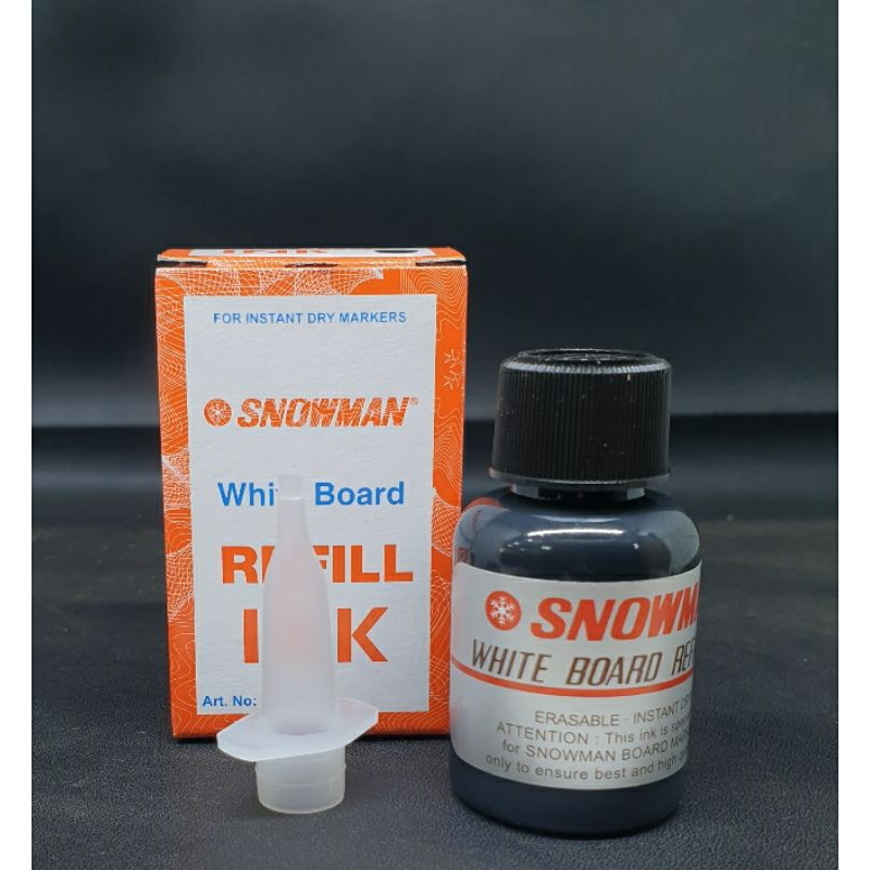 

1 pcs / 1 BIJI Refill ink Snowman / isi tinta snowman WBI-20 / refill spidol papan / isi spidol papan tulis