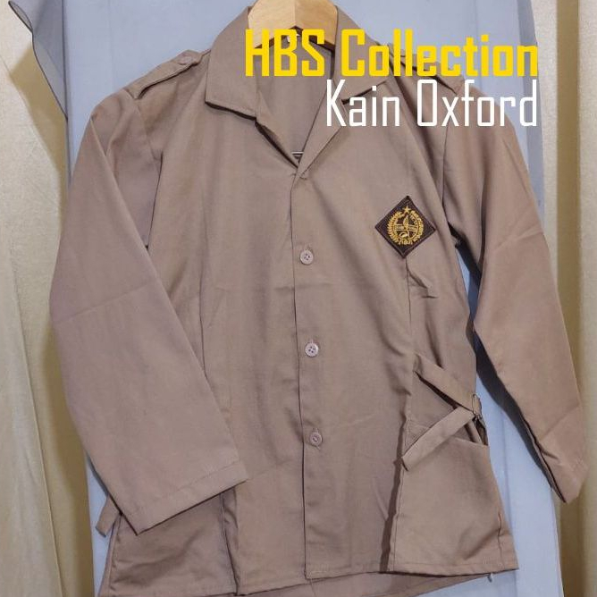 Baju Pramuka Wanita Lengan panjang Seragam Sekolah SMP dan SMA Terbaik logo bordir