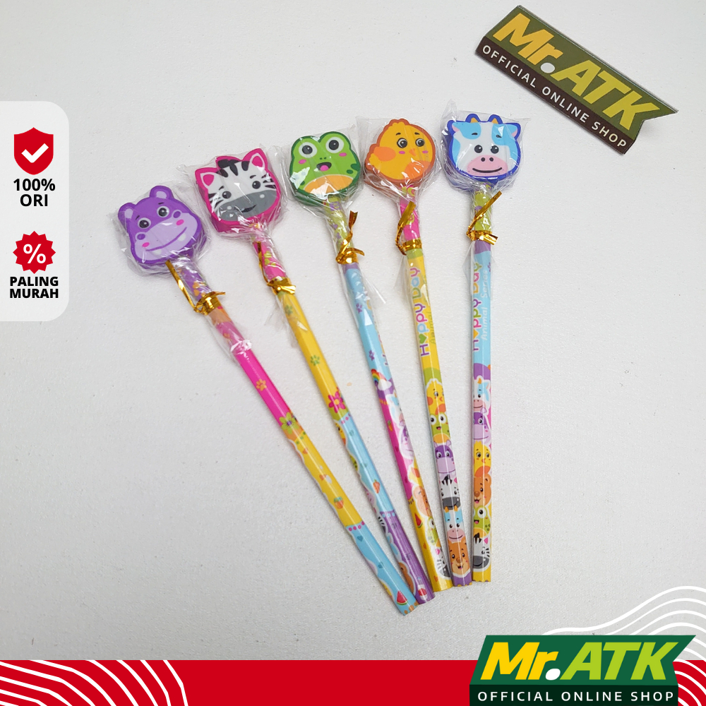 

PENCIL KARAKTER BIG HEWAN LUCU BERUANG KUDA ZEBRA KATAK BURUNG SAPI KAWAI