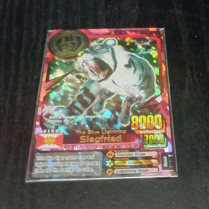 kartu animal kaiser siegfried ver 4 ultra rare original