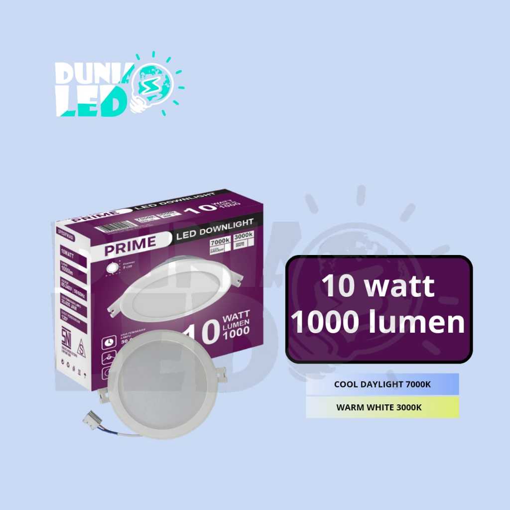 PRIME Lampu LED Downlight 10W - Lampu Downlight - Downlight LED