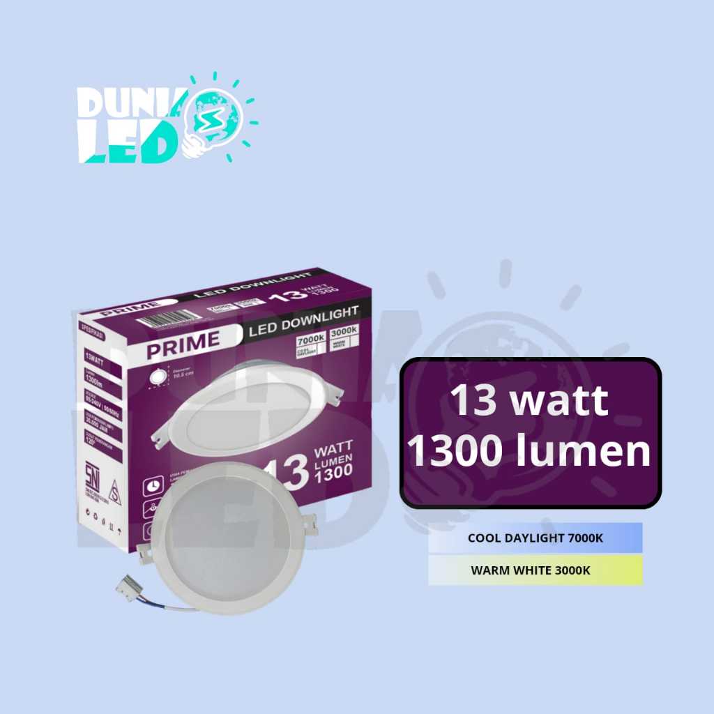 PRIME Lampu LED Downlight 13W - Lampu Downlight - Downlight LED