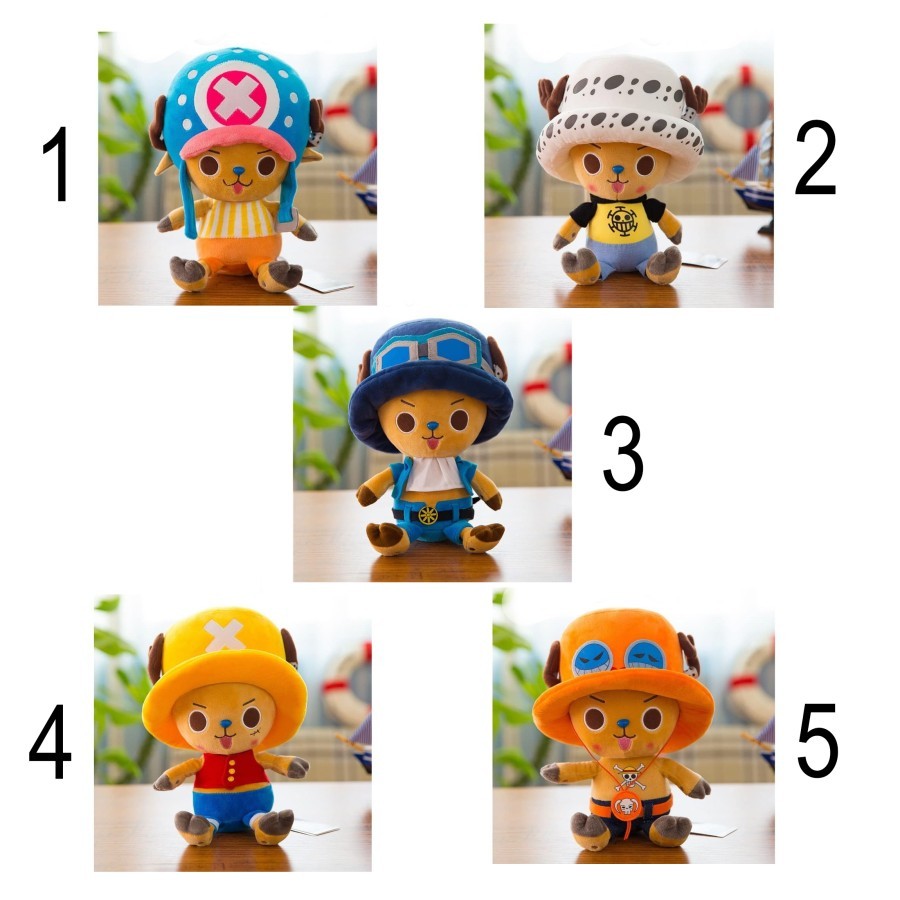 Boneka Chopper 30cm Boneka One Piece NEW BONEKA LUFFY BONEKA ACE BONEKA SABO
