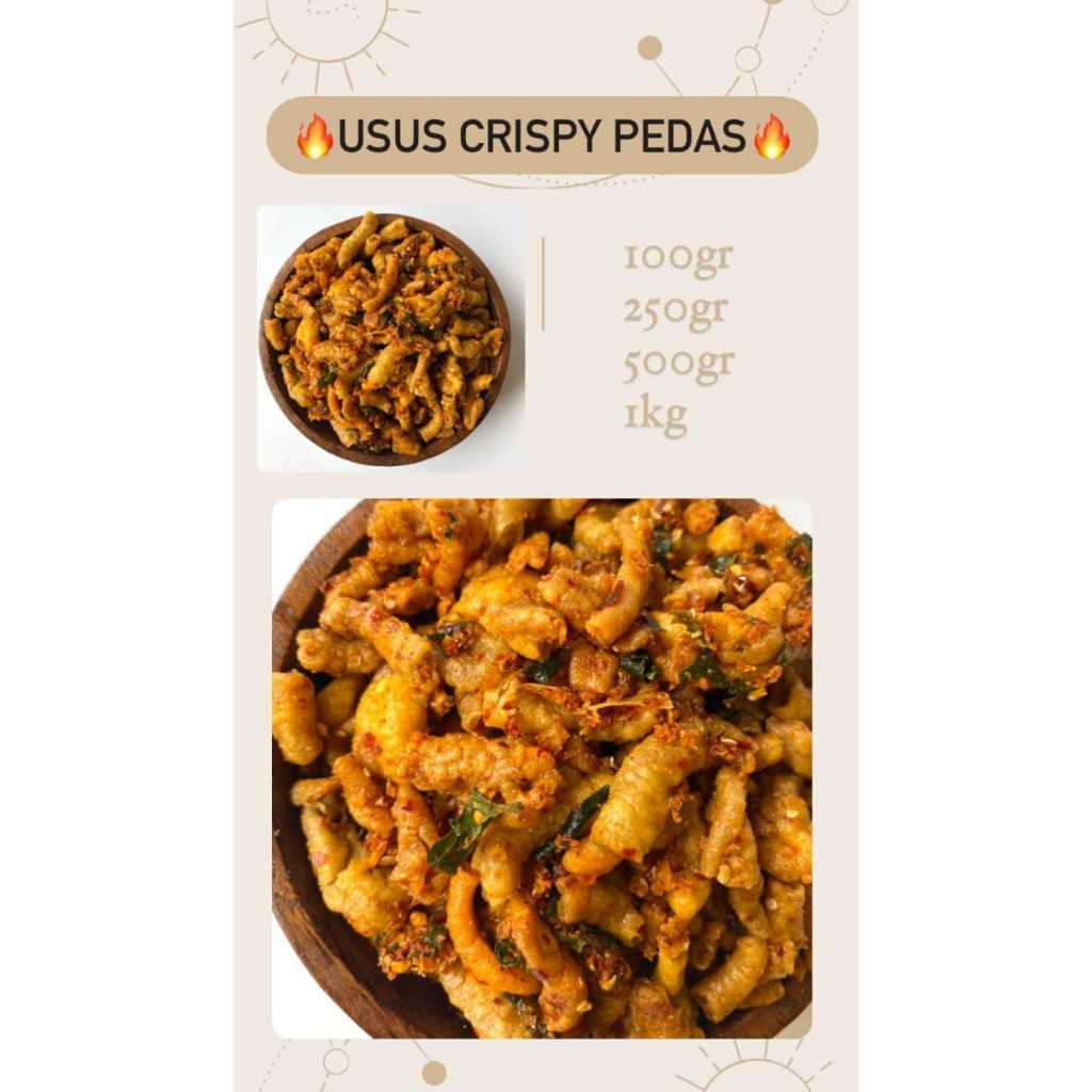 

Usus Crispy Pedas Nikmat 100gr _ Tanpa Pengawet