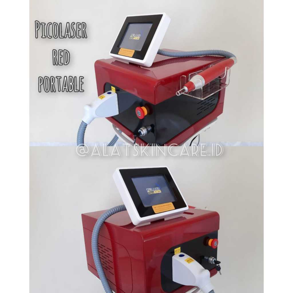PICOLASER PORTABLE RED / LASER HAPUS TATTO SULAM ALIS BLACKDOLL ALAT LASER
