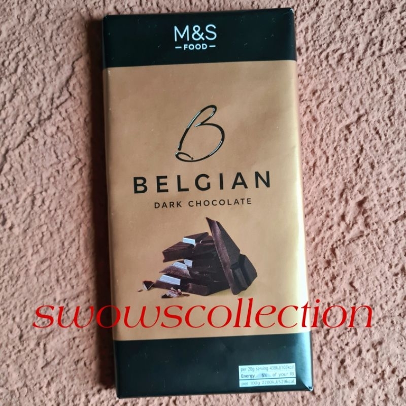 

M&S MARK MARKS & AND SPENCER B BELGIAN DARK CHOCOLATE COKLAT COKELAT