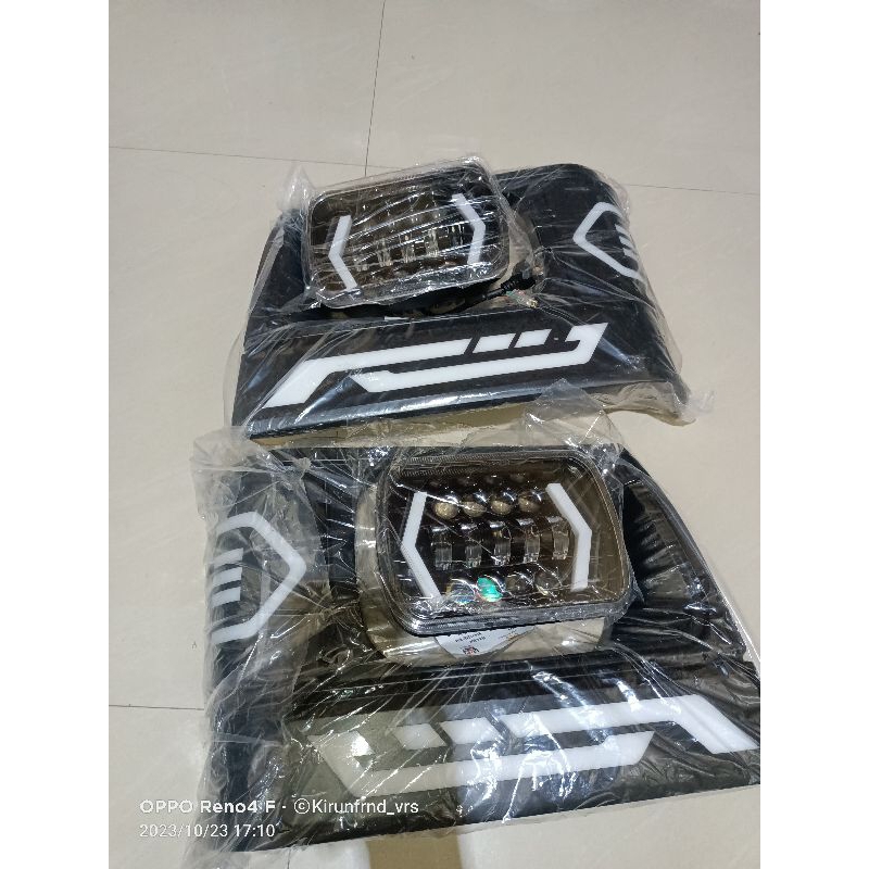 satu set lampu  depan l300 LED gril lampu LED sein pipi LED