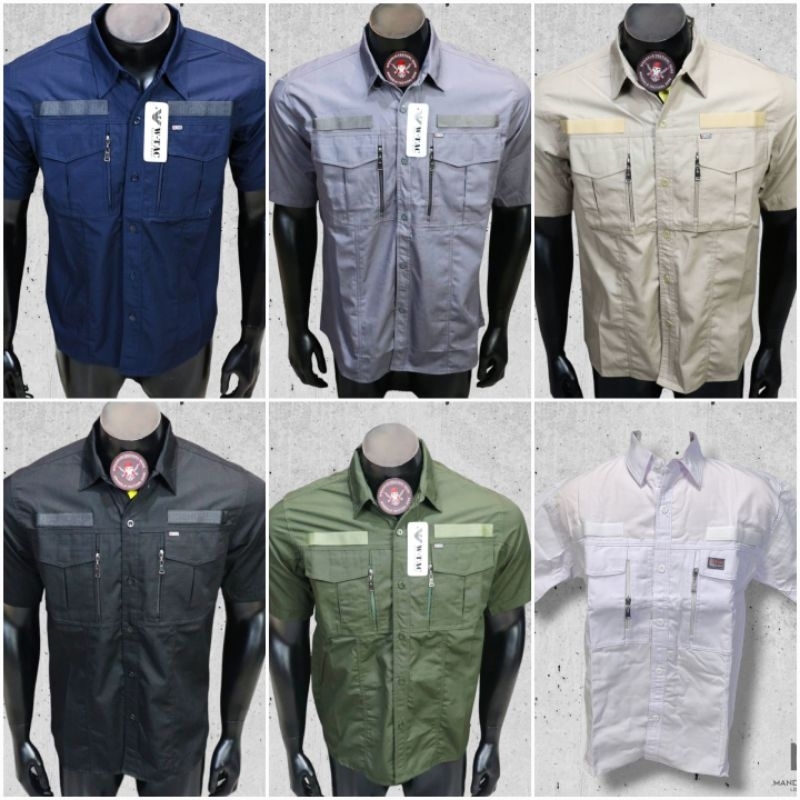 kemeja tactical lengan pendek / kemeja wtac kemeja lapangan Wtac Tactical Pendek