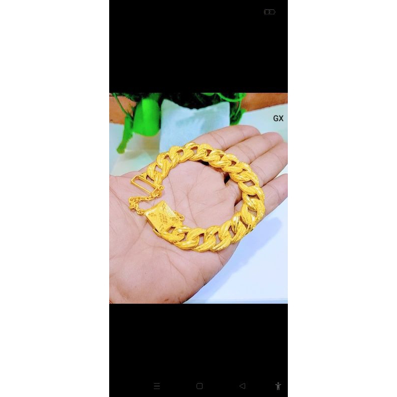 gelang sisik naga model emas