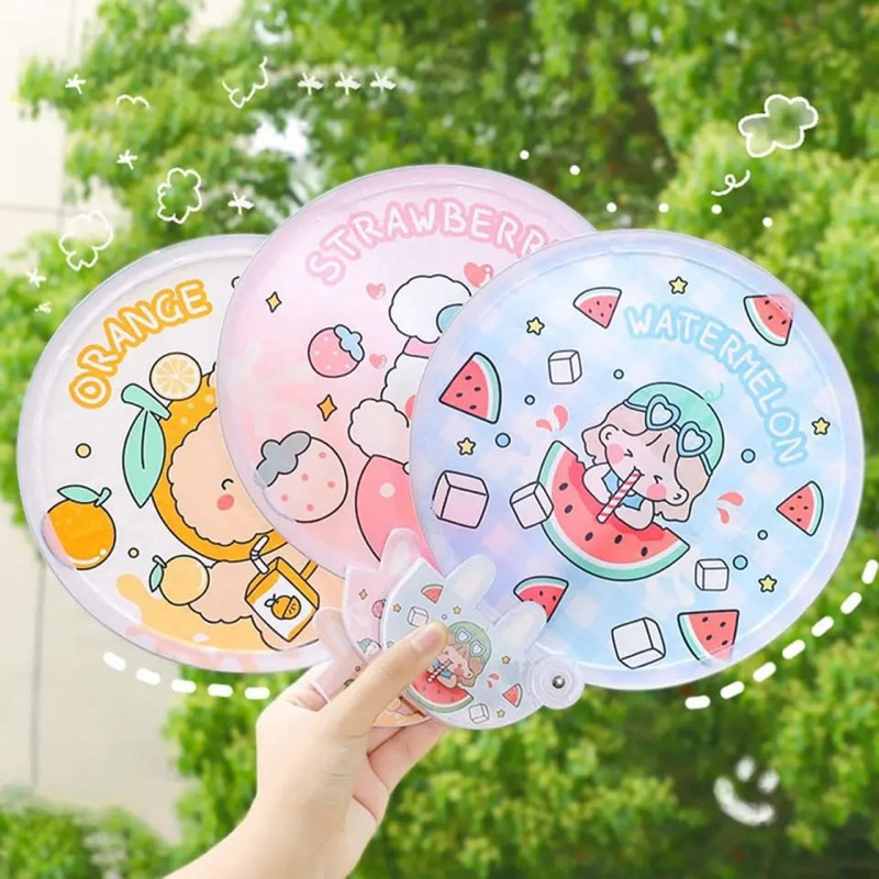 [ READY STOCK HF-003 ] KIPAS TANGAN LIPAT MOTIF KARAKTER LUCU HEWAN BUAH LUAR ANGKASA FANCY AESTHETI