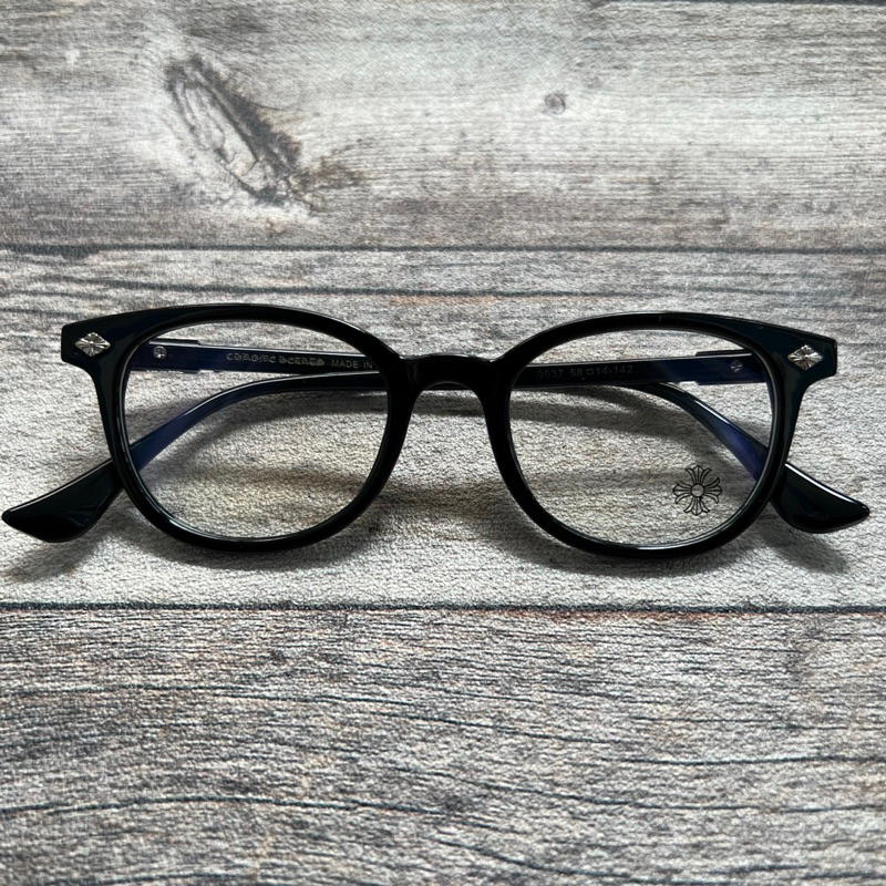 Kacamata Chrome Hearts Black Clear Lens ( Anti Radiasi )