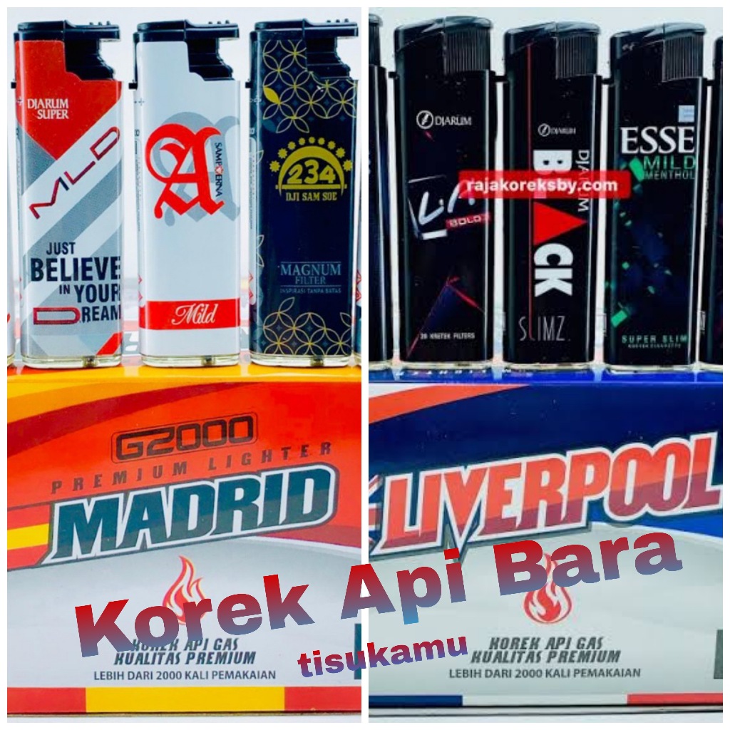 [1 PC] Korek Api Bara G2000 Liverpool Madrid