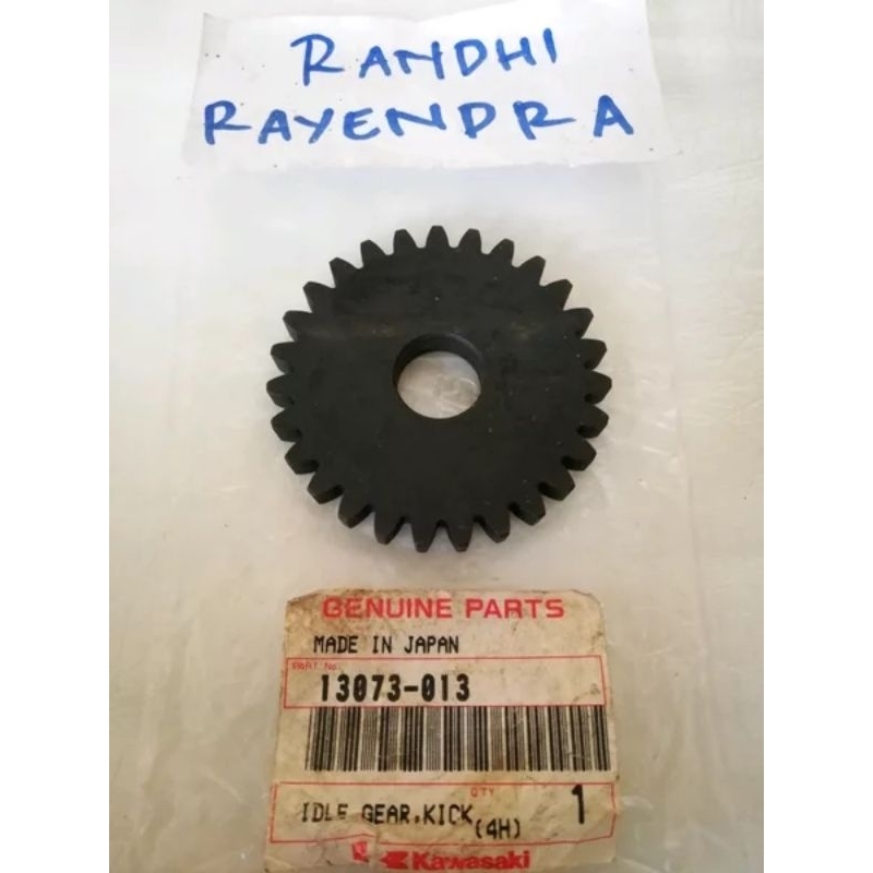 idle gear gir gigi as kick stater engkol selah selahan slahan original ori kawasaki binter mercy mer