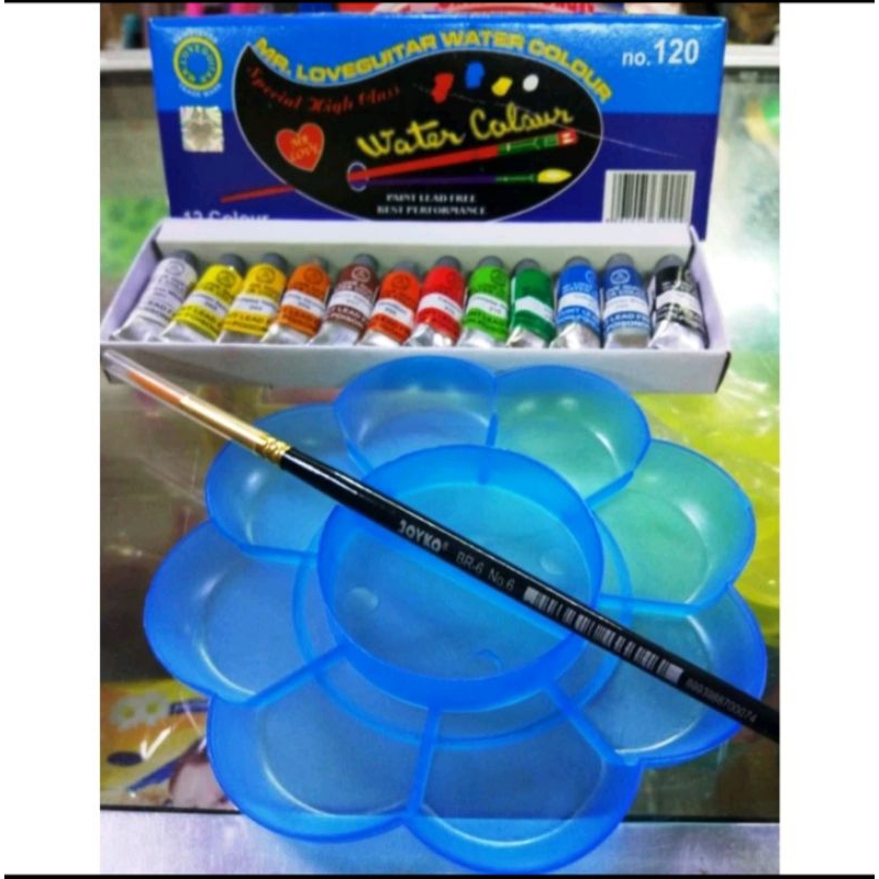 

Cat Air 12 Warna set Piring Cat dan Kuas