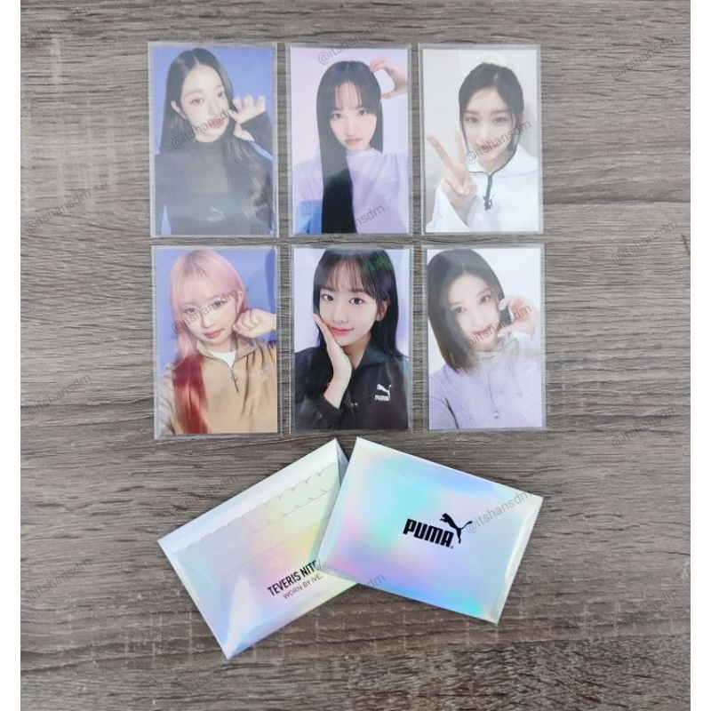 PHOTOCARD IVE x PUMA TEVERIS NITRO Wonyoung Yujin Liz Leeseo Rei Gaeul - worn by ive collaboration  