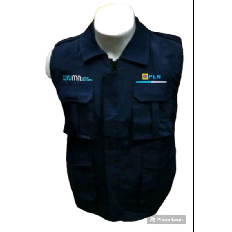 rompi PLN biru navy ROMPI LISTRIK PINTAR