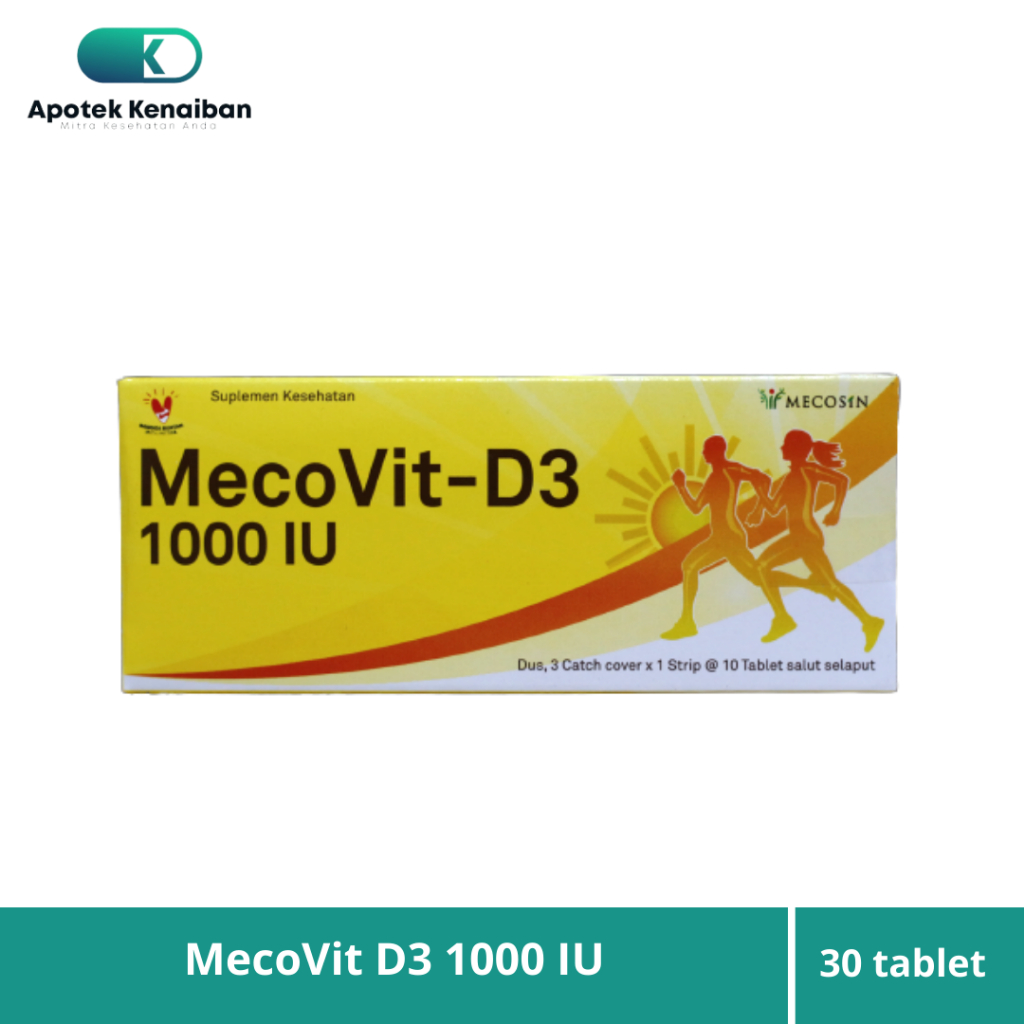 MECOVIT D3 VITAMIN D 1000 IU BOX