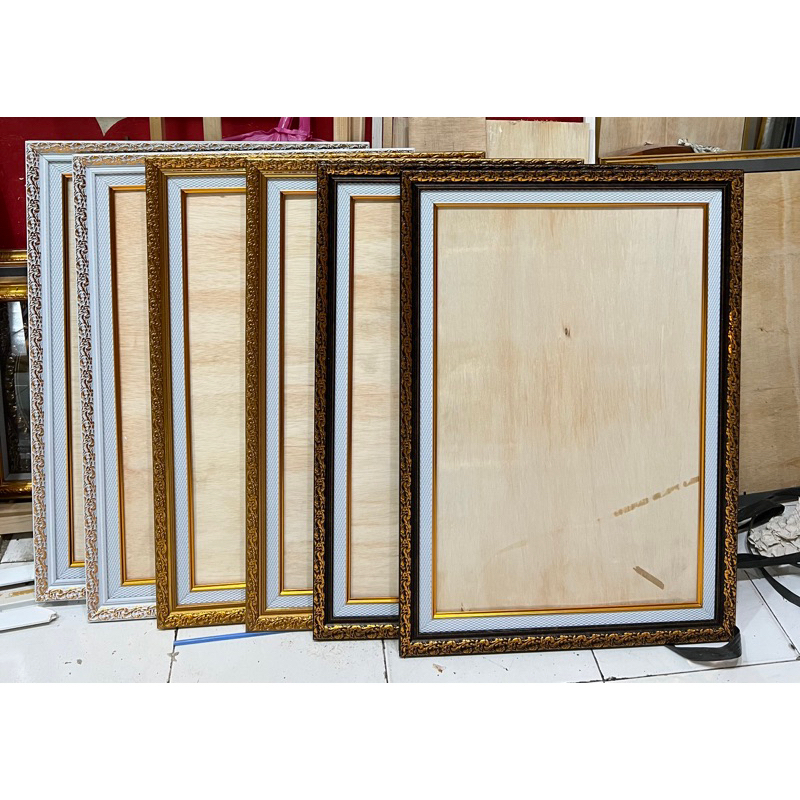 Bingkai foto prewedding 16R/16RW/A2 40x60cm doble frame GEATIS PACKING KAYU