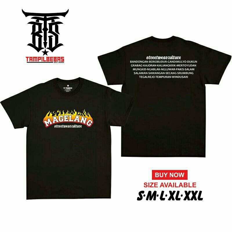 TSHIRT KAOS MAGELANG PREMIUM || BAJU KAOS MAGELANG STREETWEAR || MAGELANG PRIDE