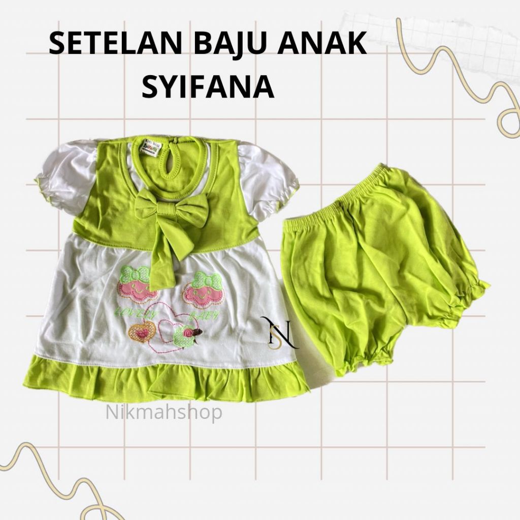 SETELAN BAJU BAYI SYIFANA LOVELLY BABY